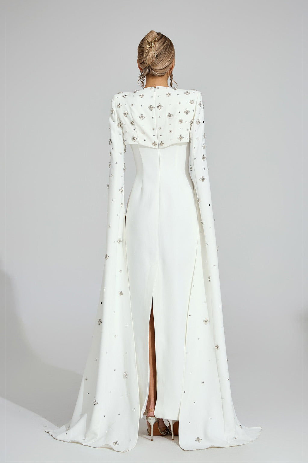 Eirian White Diamond Maxi Dress