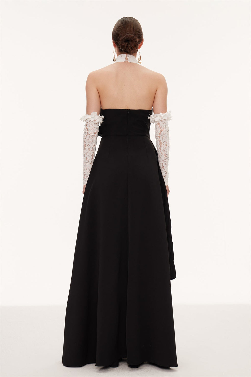 Ejike Flower Ruch Maxi Dress