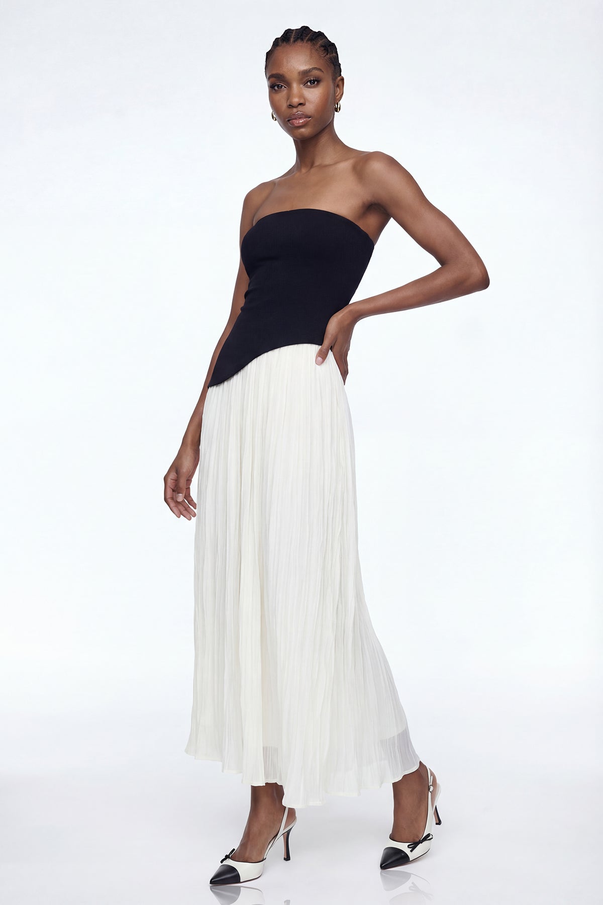 Elkan Colorblock Bodycon Maxi Dress