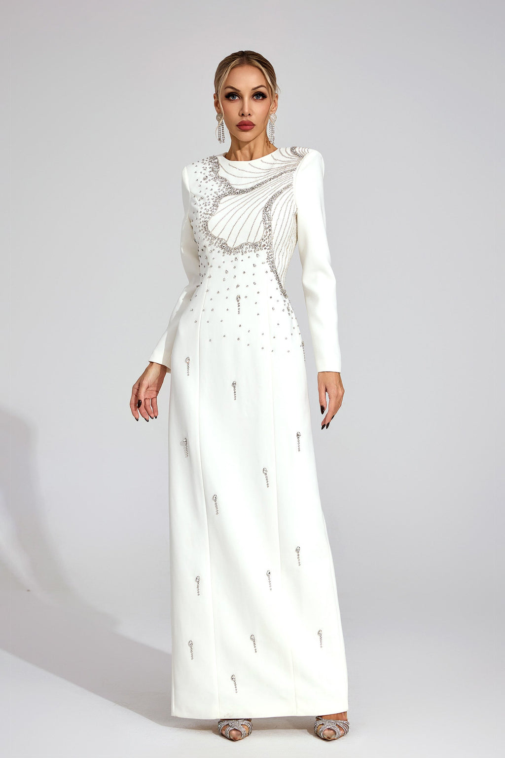 Elowen White Classic Maxi Dress