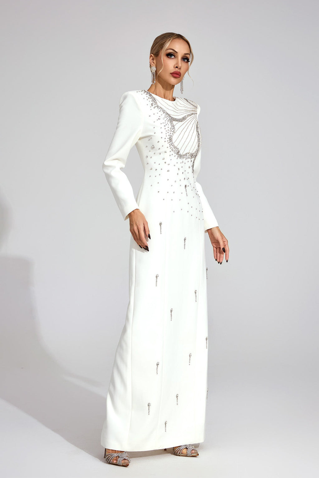 Elowen White Classic Maxi Dress