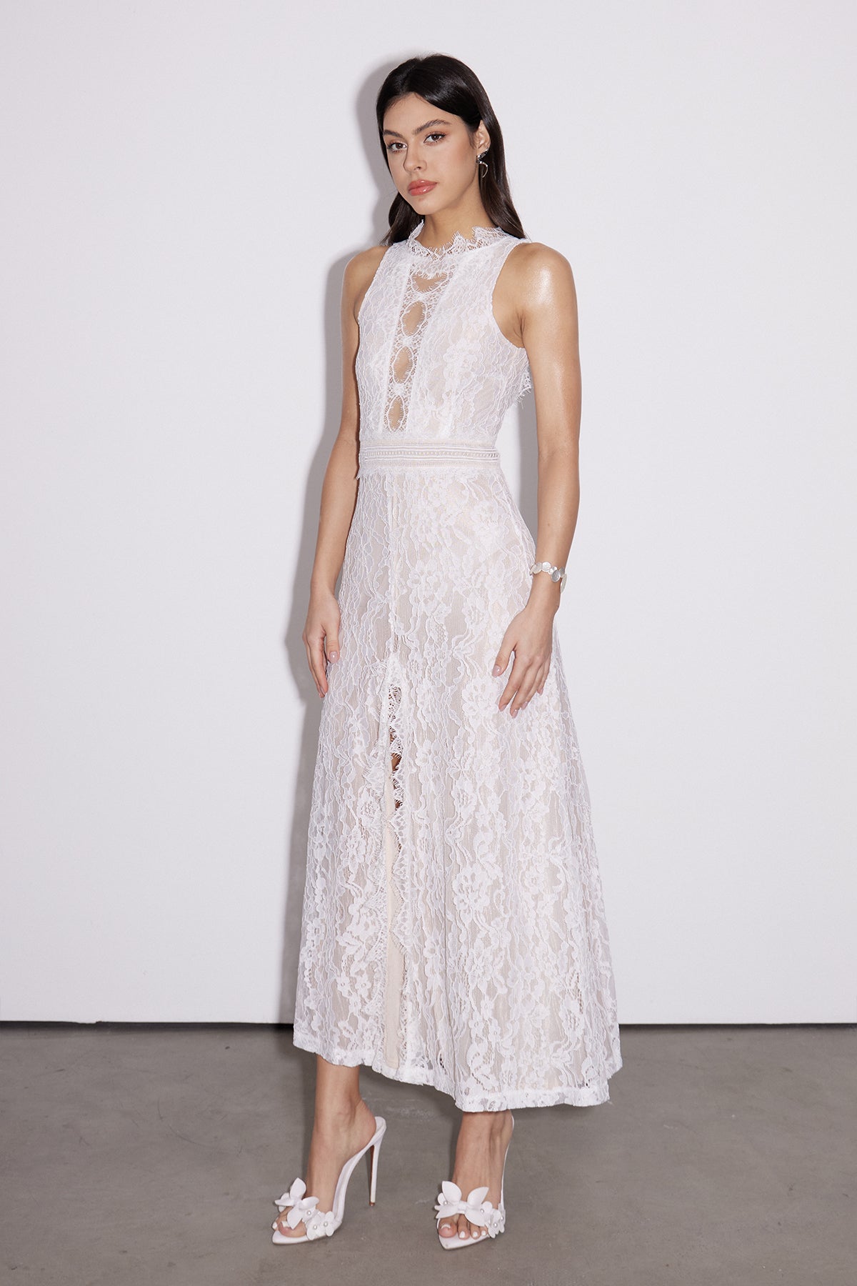 Emalee Tank Top Lace Maxi Dress
