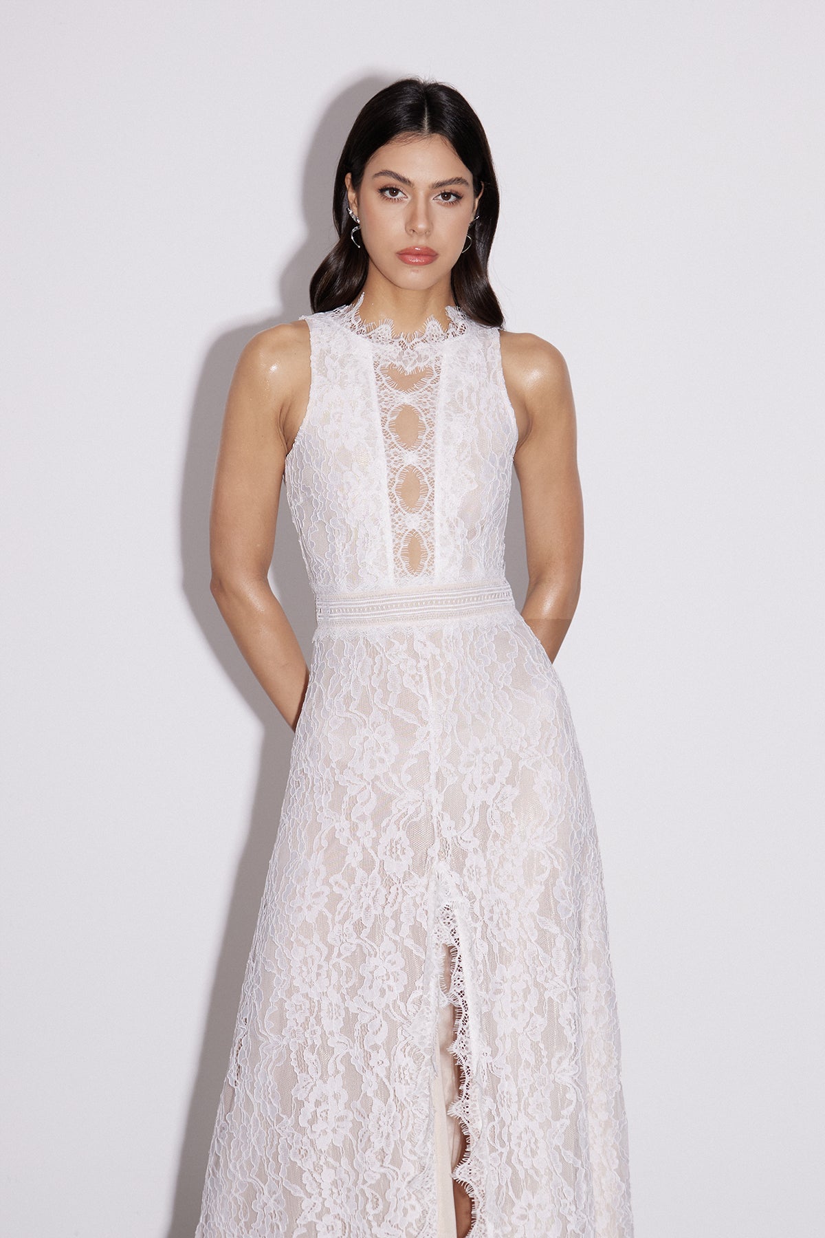 Emalee Tank Top Lace Maxi Dress