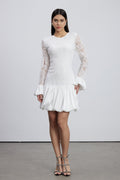 Emanoil Lace Bubble Mini Dress