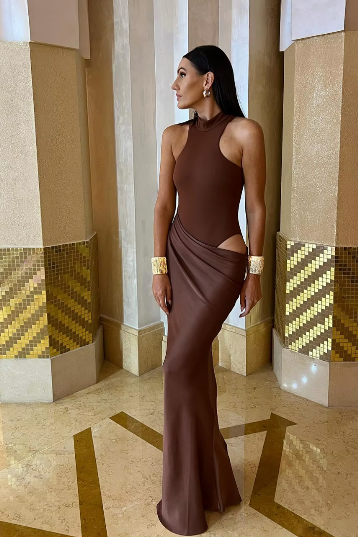 Faye | Asymmetrical Maxi Dress