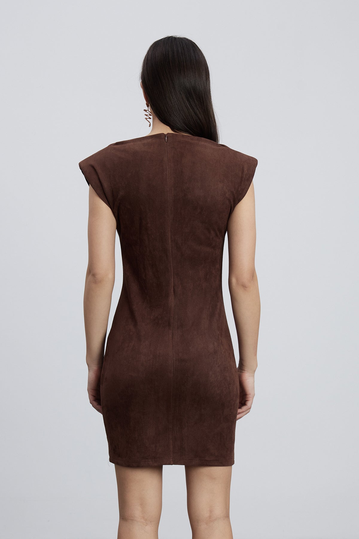 Emi Suede Sleeveless Mini Dress