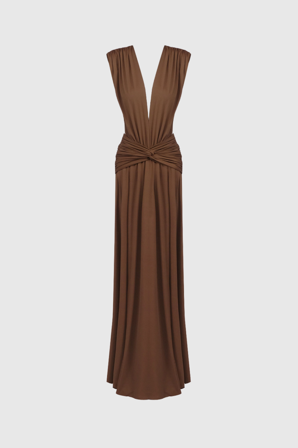 Emmanuhel Plunge Twist Maxi Dress
