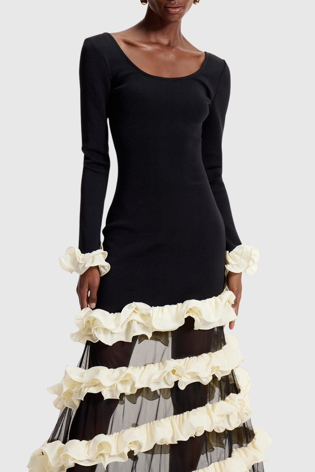 Esau Ruffled Tiered Maxi Dress