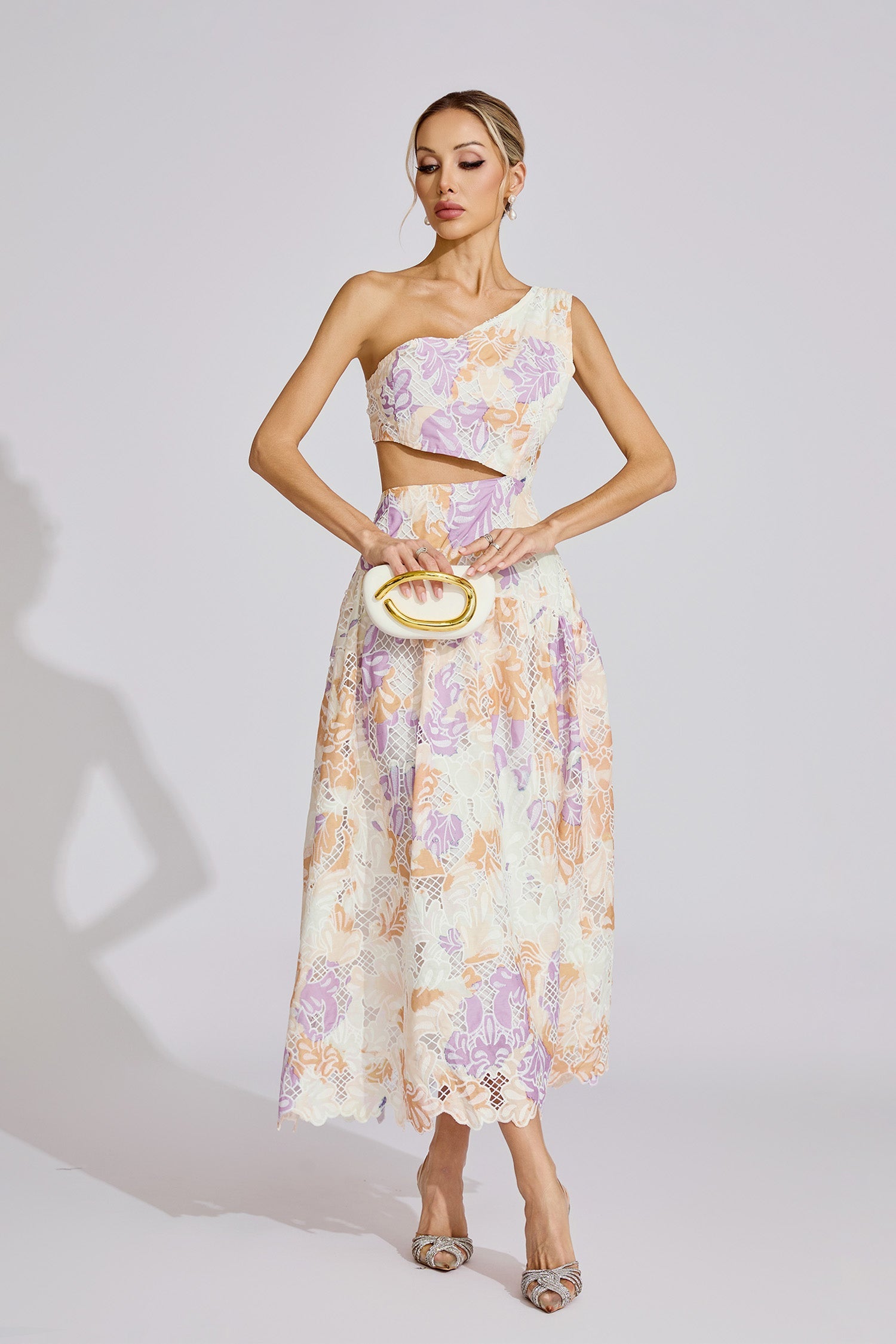 Estella  Yellow Off-Shoulder Maxi Dress