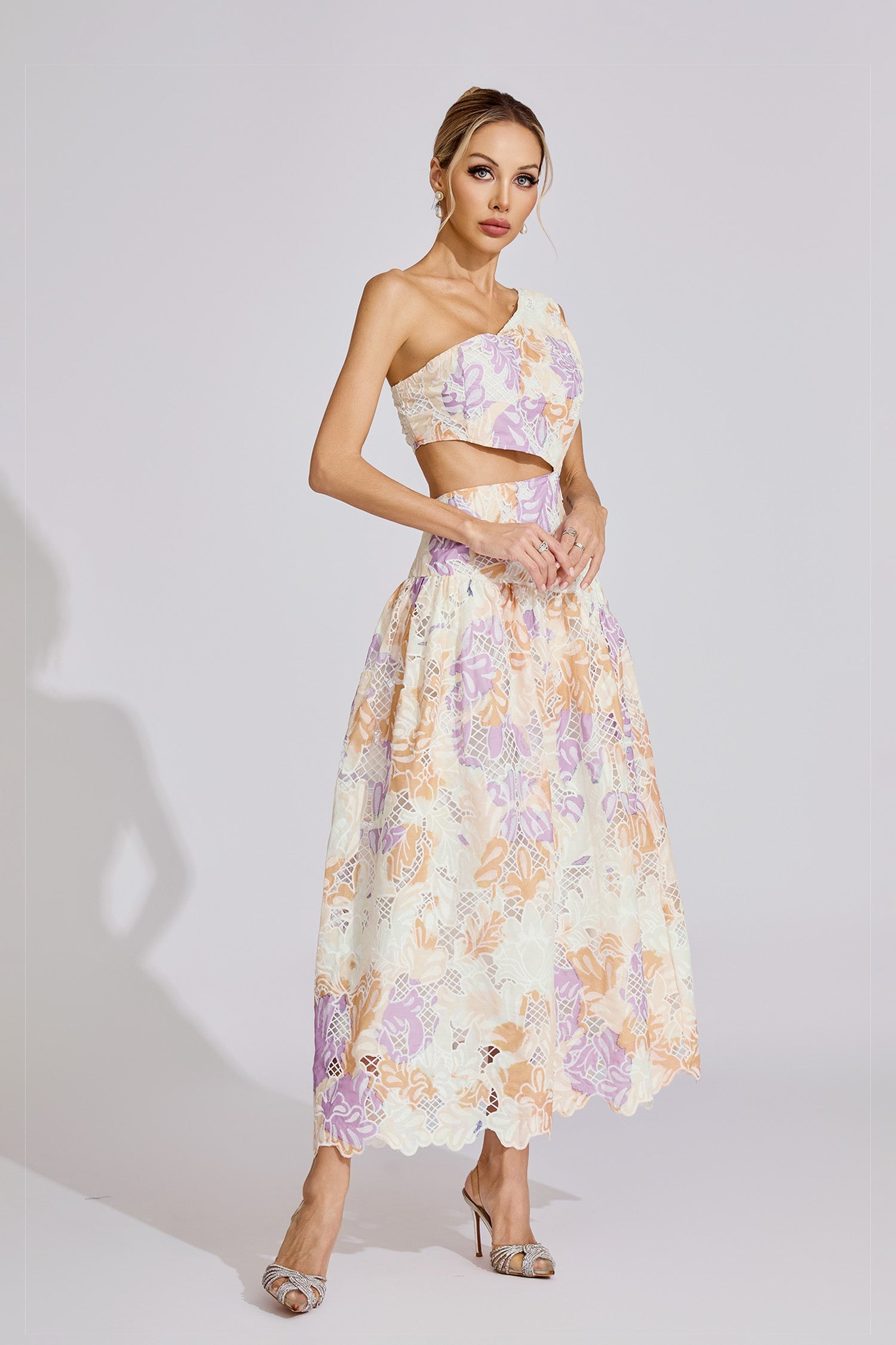 Estella  Yellow Off-Shoulder Maxi Dress