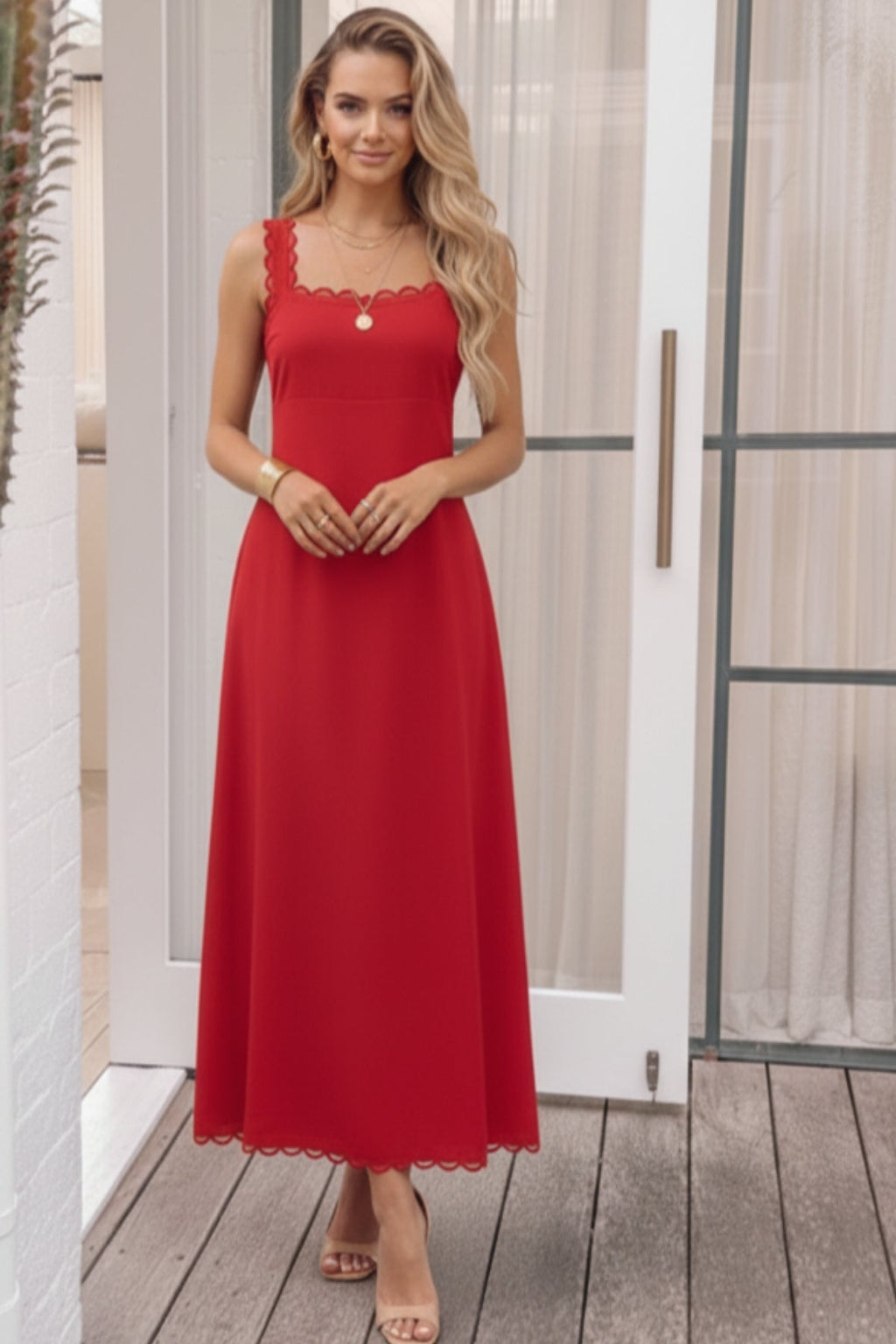 Evelisse Dress - Red