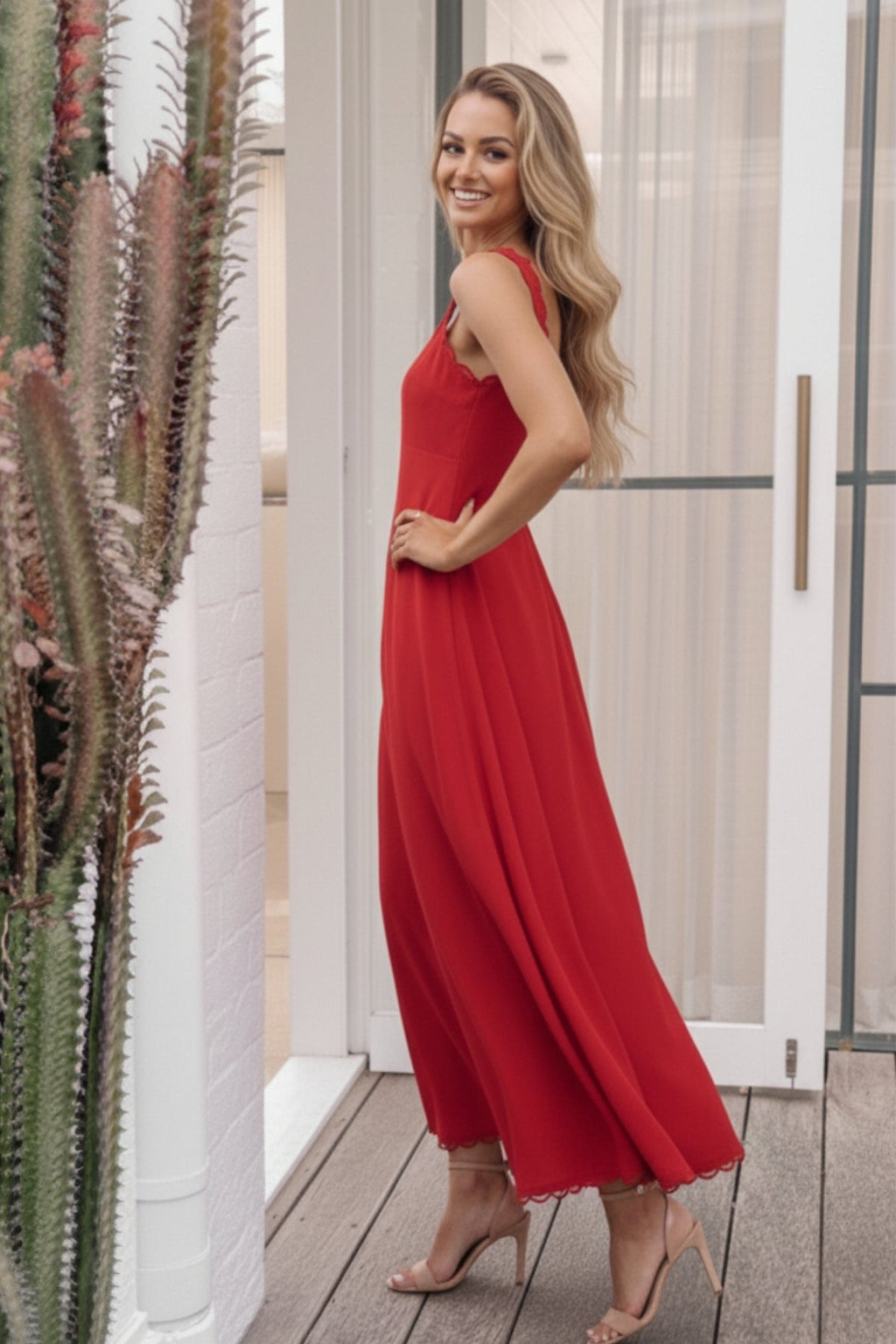 Evelisse Dress - Red