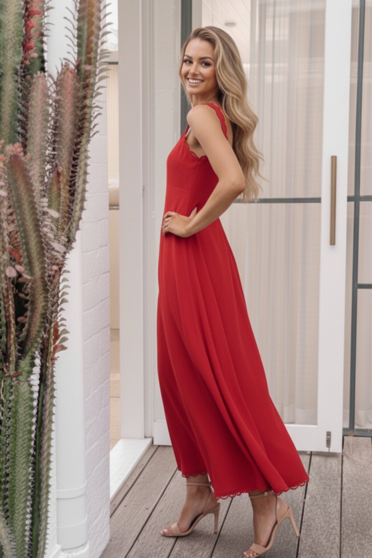 Evelisse Dress - Red