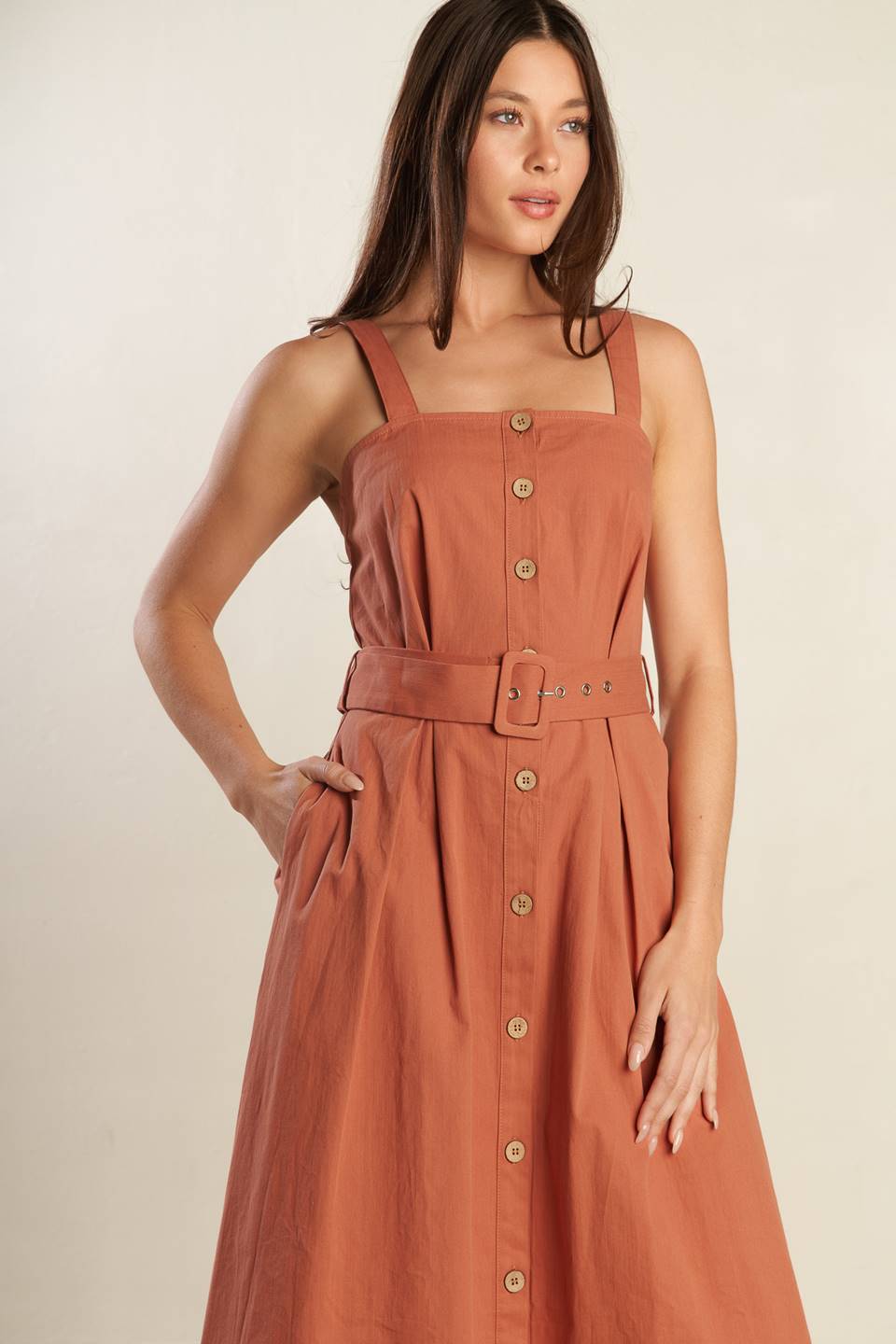 CALIFORNIA DREAMING BUTTON DOWN DRESS