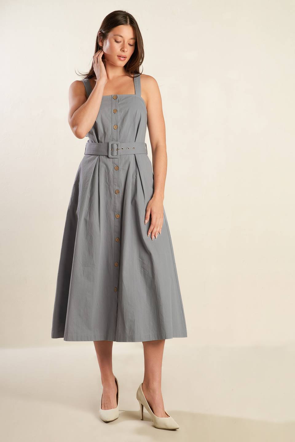 CALIFORNIA DREAMING BUTTON DOWN DRESS