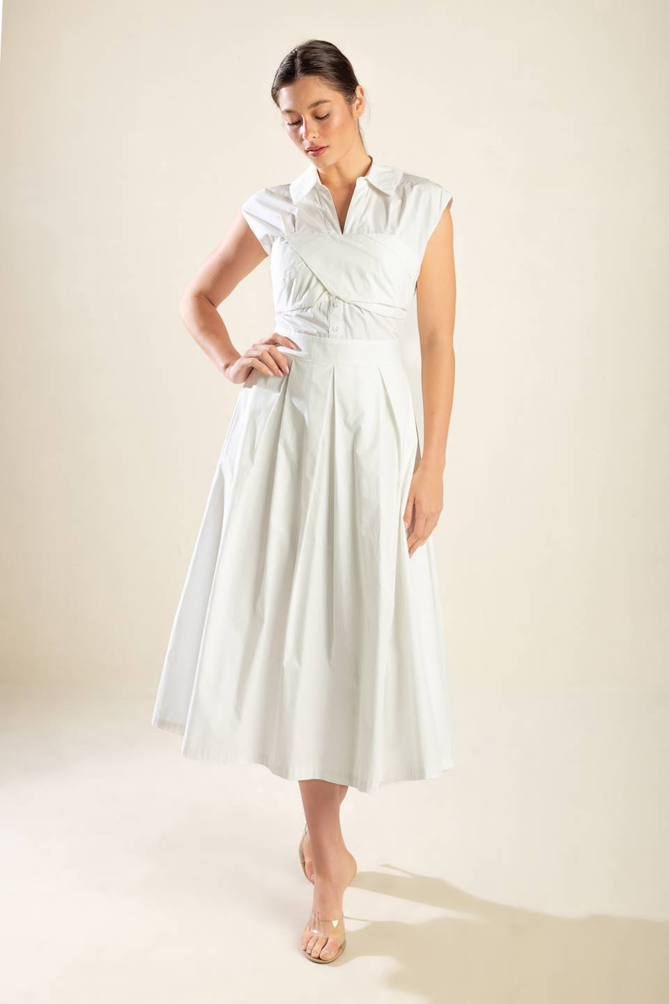 DREAMY IMPRESSION MIDI DRESS