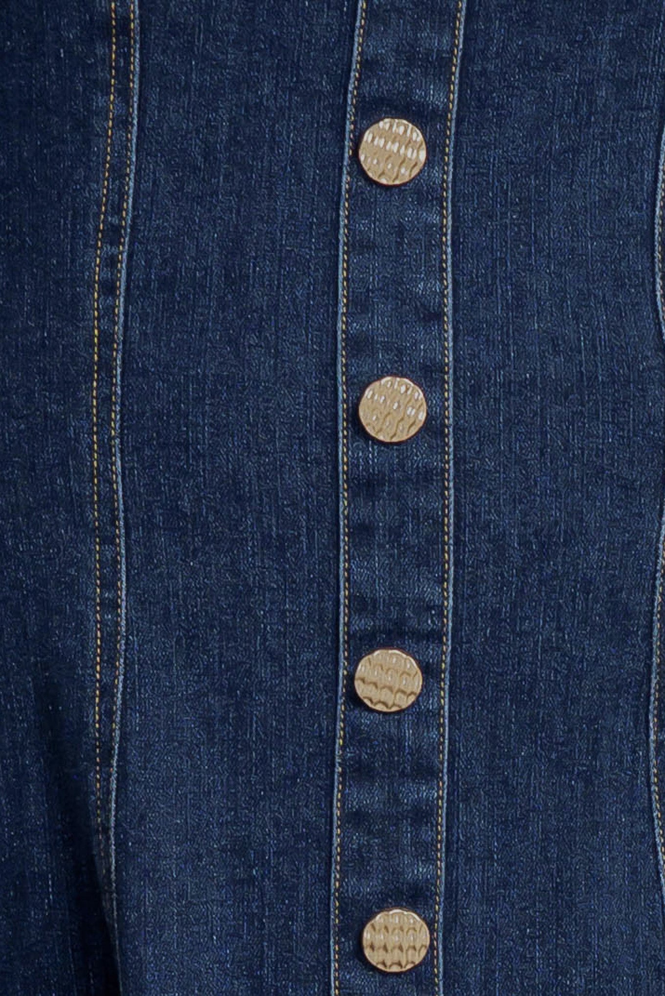PUFF & PLAY DENIM MINI DRESS - FINAL SALE