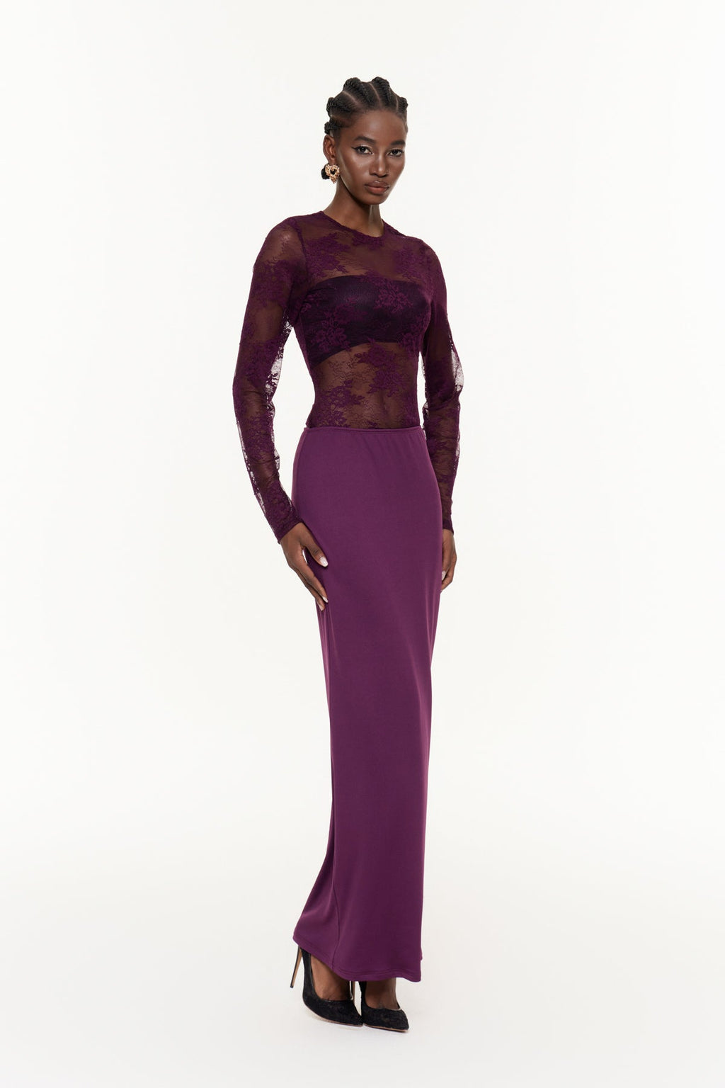Fabiana Bodycon Floral Maxi Dress
