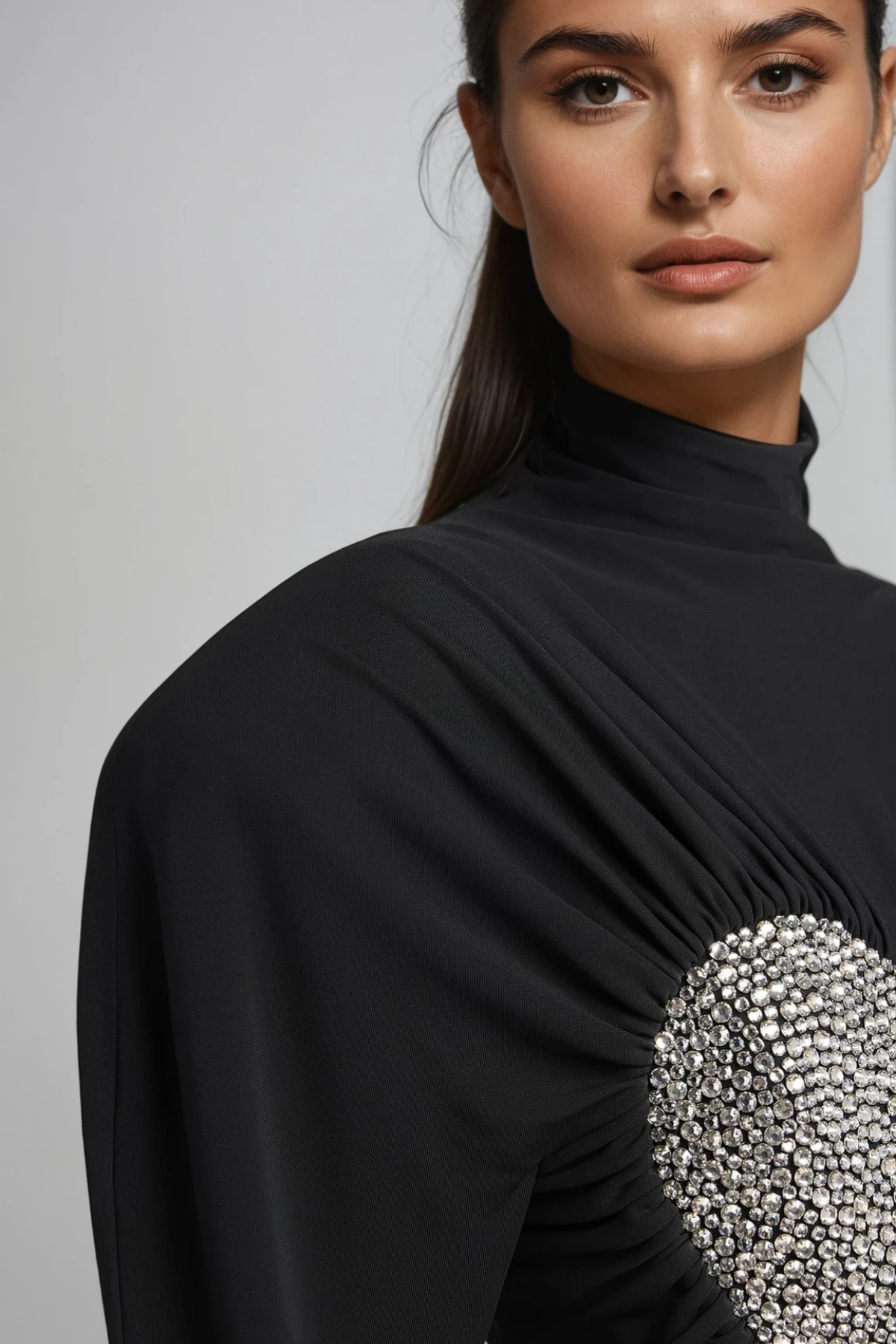 Fahmida Rhinestone Bodycon Maxi Dress