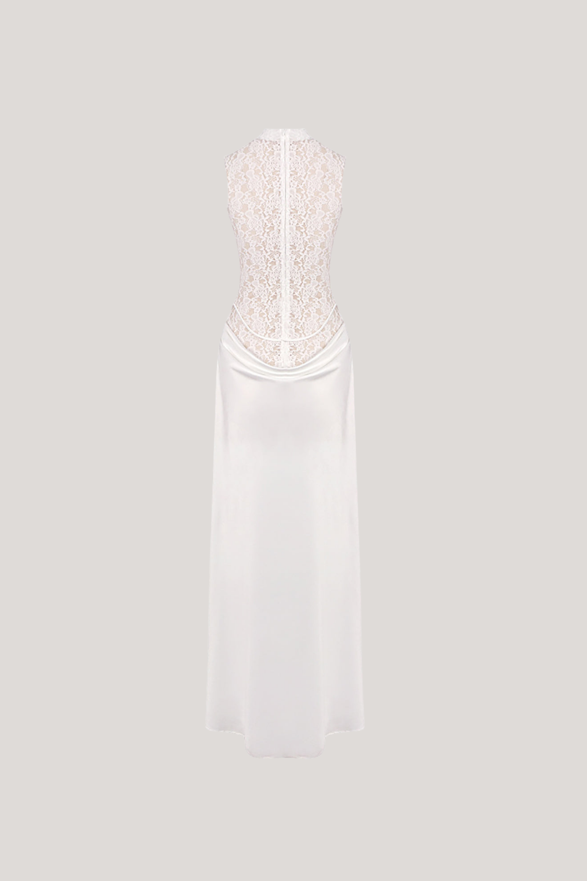 Fahri Sleeveless Flower Lace Maxi Dress
