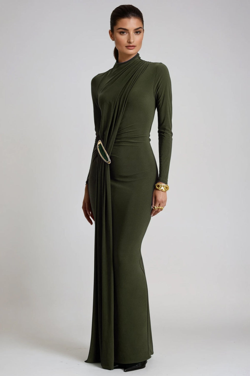 Faina Embellished Fringe Maxi Dress