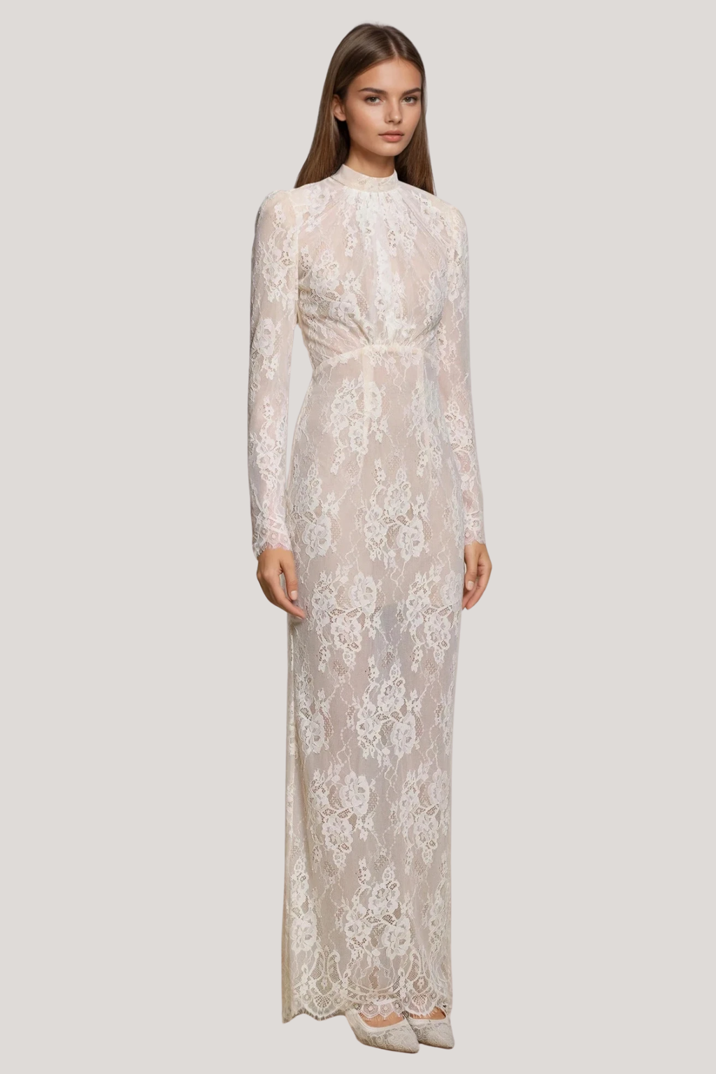 Fanni Long Sleeve Lace Maxi Dress