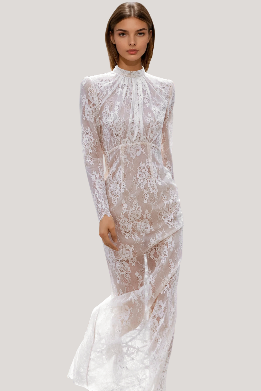 Fanni Long Sleeve Lace Maxi Dress