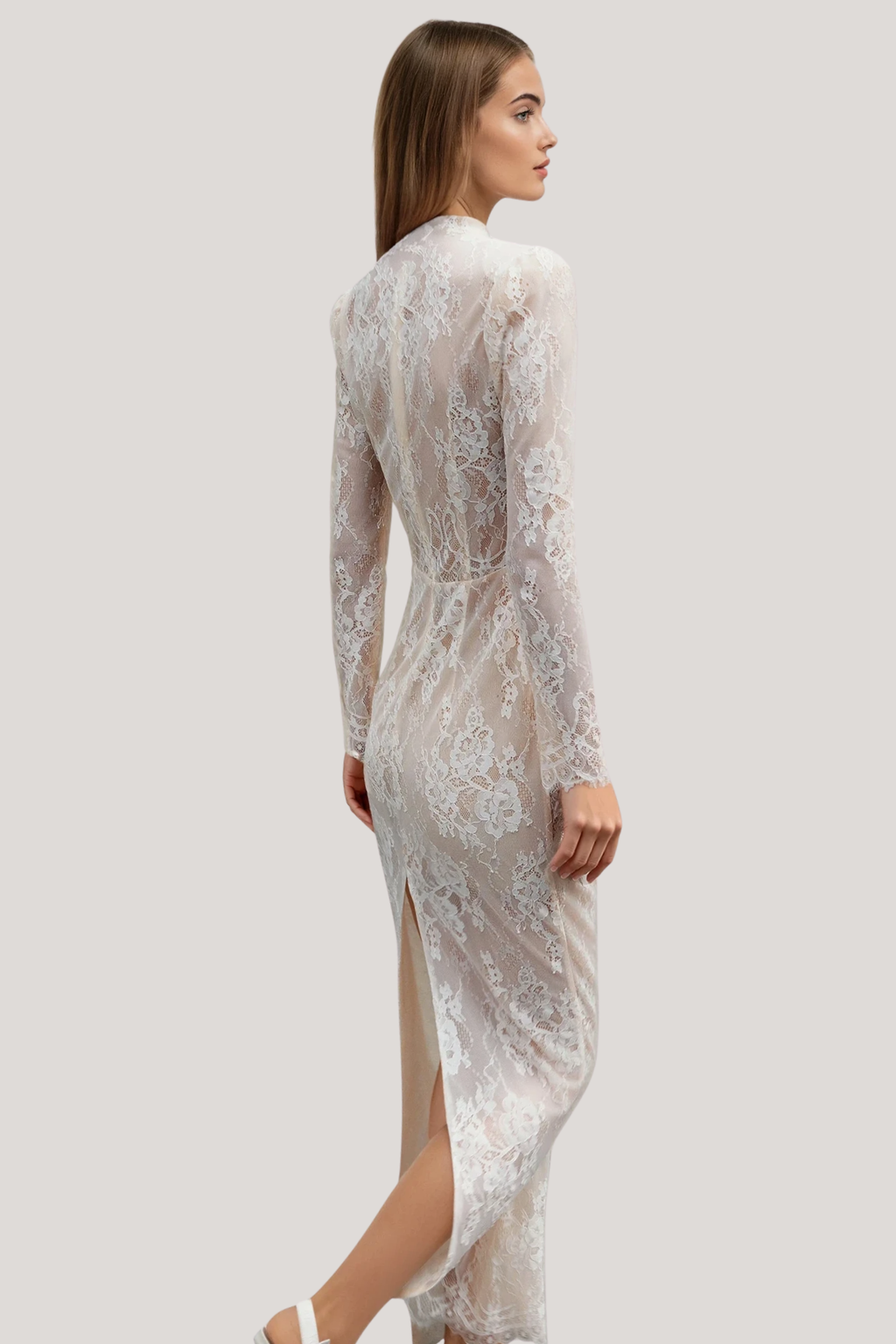 Fanni Long Sleeve Lace Maxi Dress