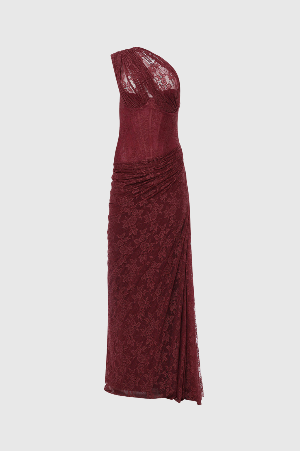 Faron One Shoulder Corset Lace Maxi Dress