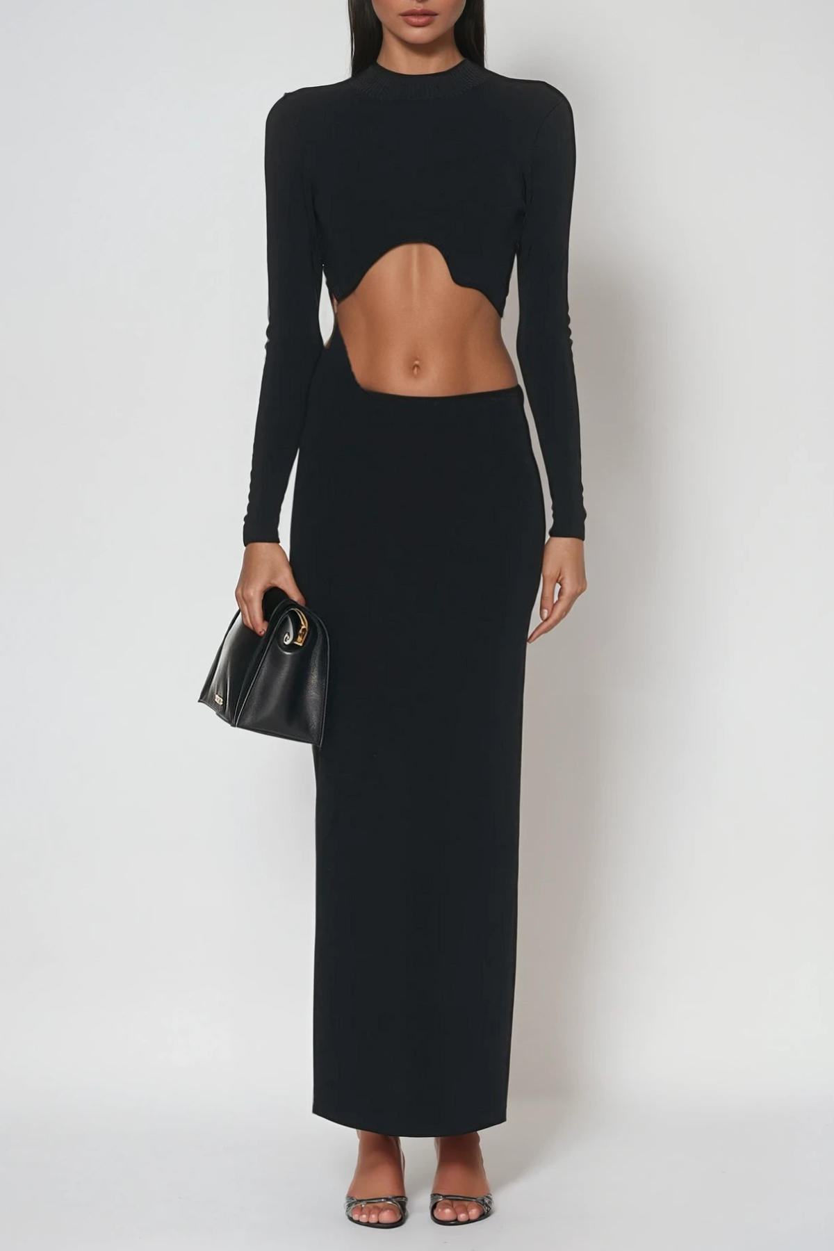Febe Cutout Asymmetric Maxi Dress