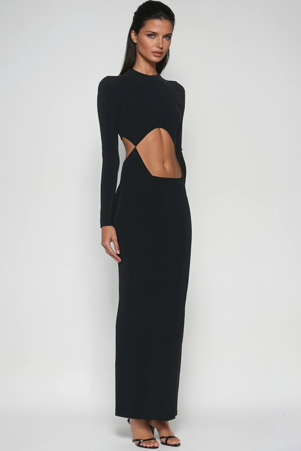 Febe Cutout Asymmetric Maxi Dress
