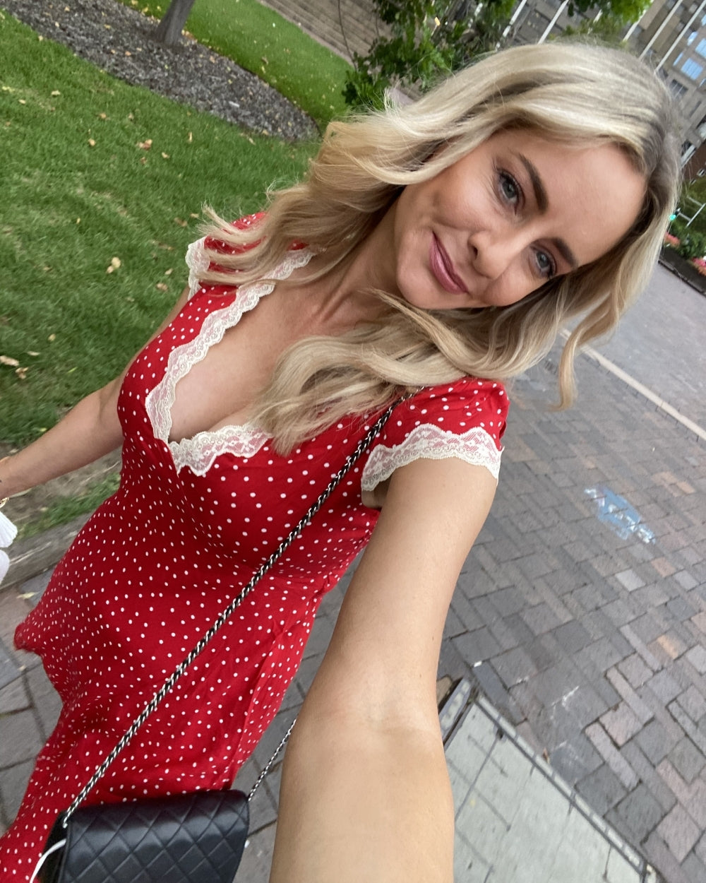 Firenze Dress - Red Polka