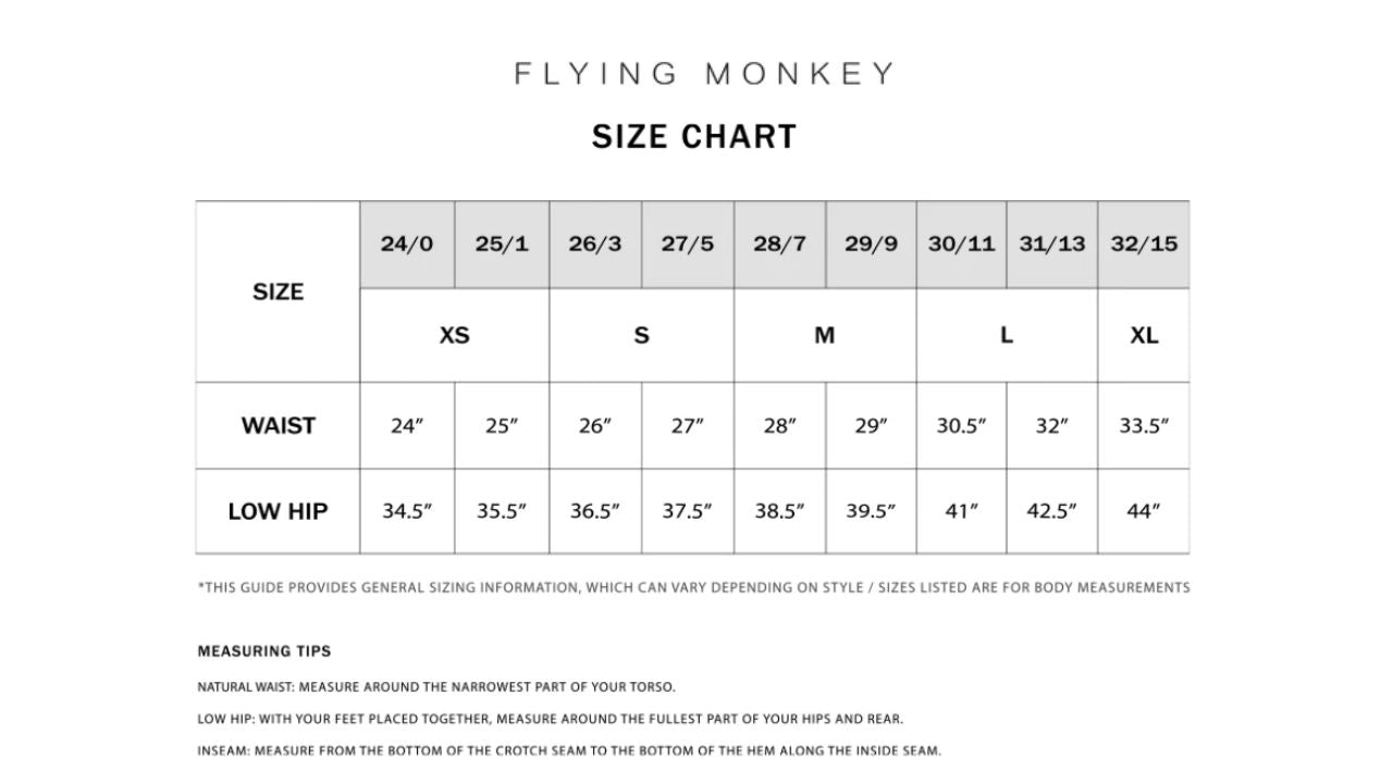 Flying Monkey - Carmen High Rise Elastic Tie Waistband Baggy Wide Jeans