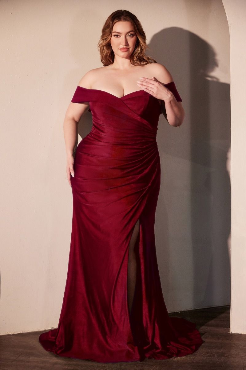 FREYA GOWN - OFF THE SHOULDER STRETCH SPANDEX DRESS