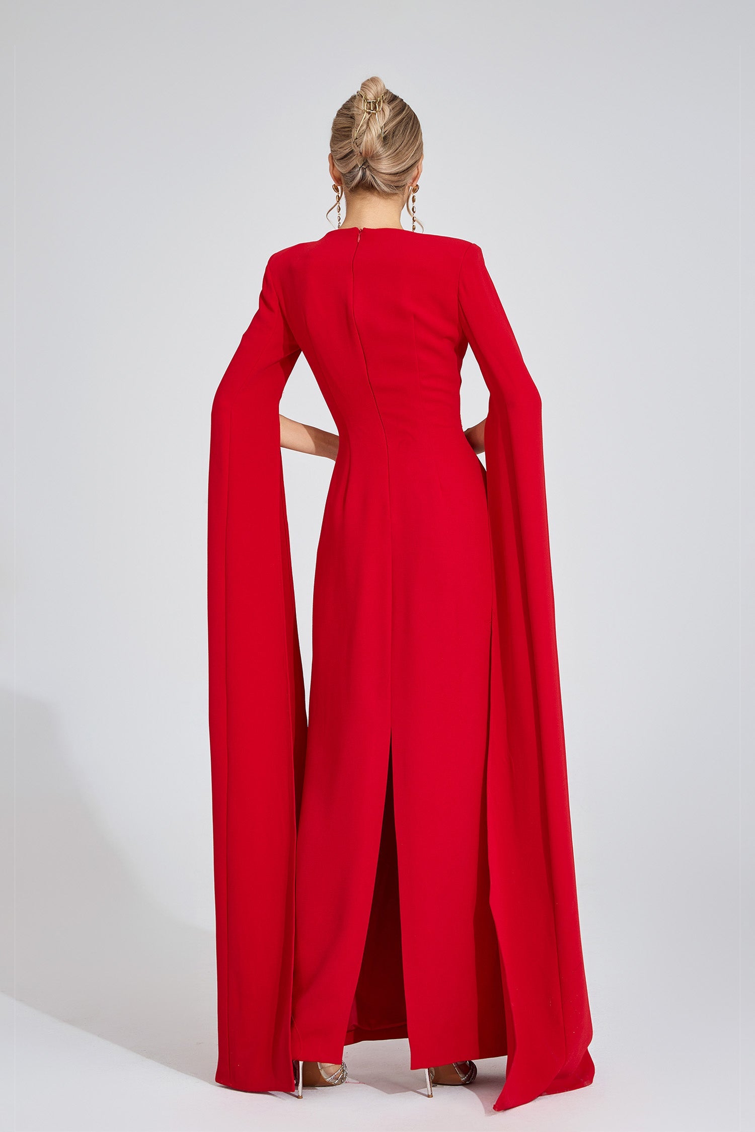 Glenys Red Floral Maxi Dress