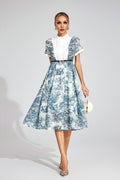 Gwendolyn White Printed Maxi Dress