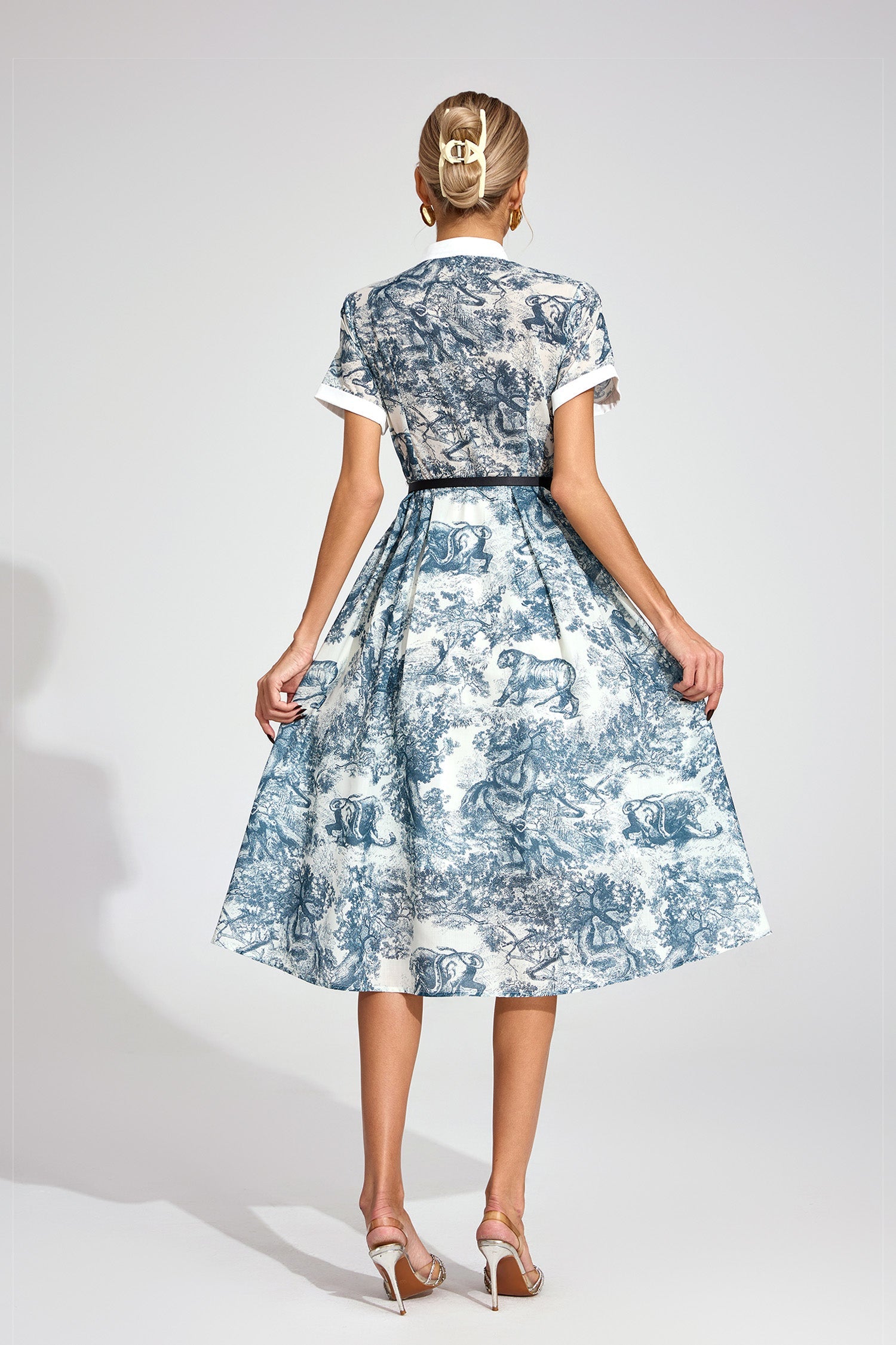 Gwendolyn White Printed Maxi Dress