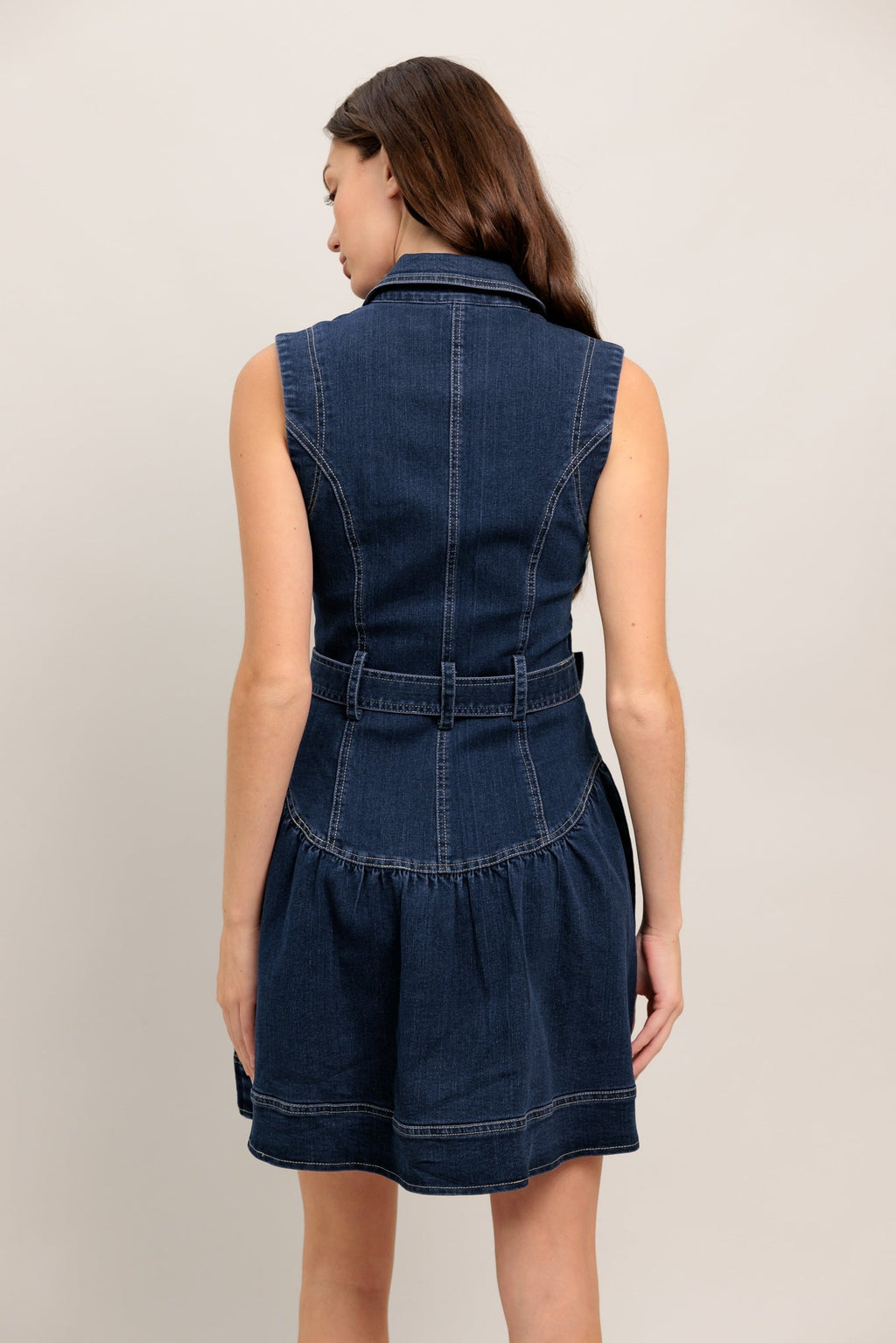 MADE TO FLATTER DENIM MINI DRESS - FINAL SALE