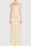 Ibena Floral Off Shoulder Maxi Dress