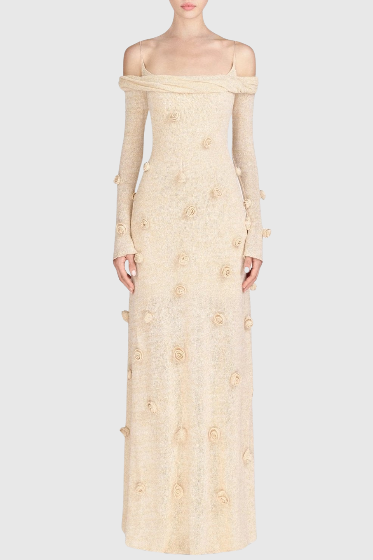 Ibena Floral Off Shoulder Maxi Dress