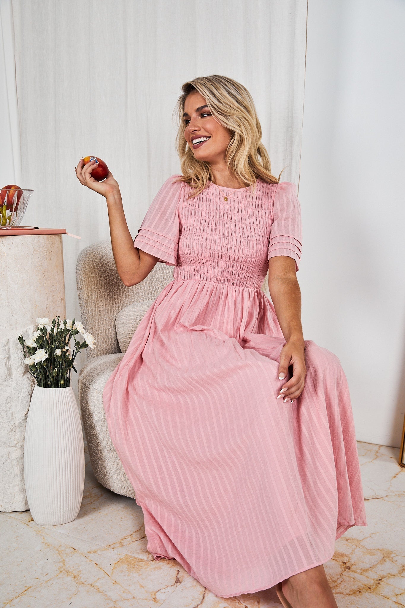 Iolana Dress - Pink