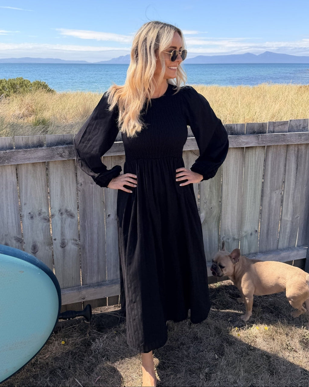 Iolana Dress - Black Long Sleeve
