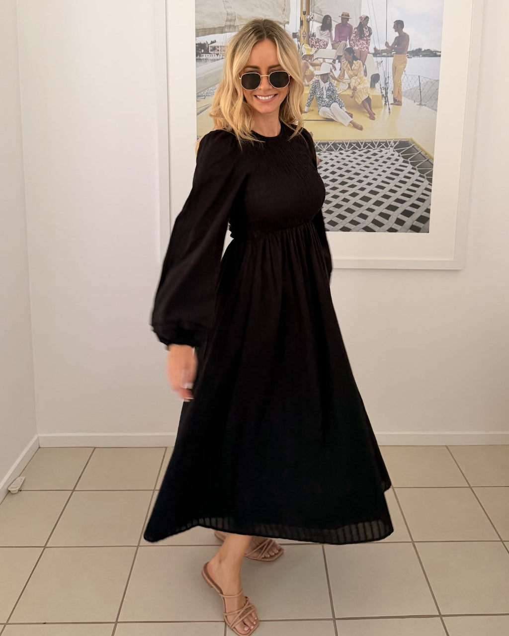 Iolana Dress - Black Long Sleeve