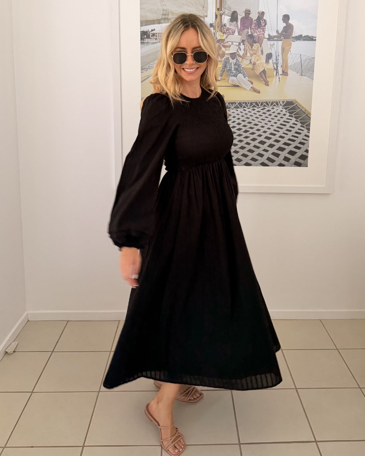 Iolana Dress - Black Long Sleeve