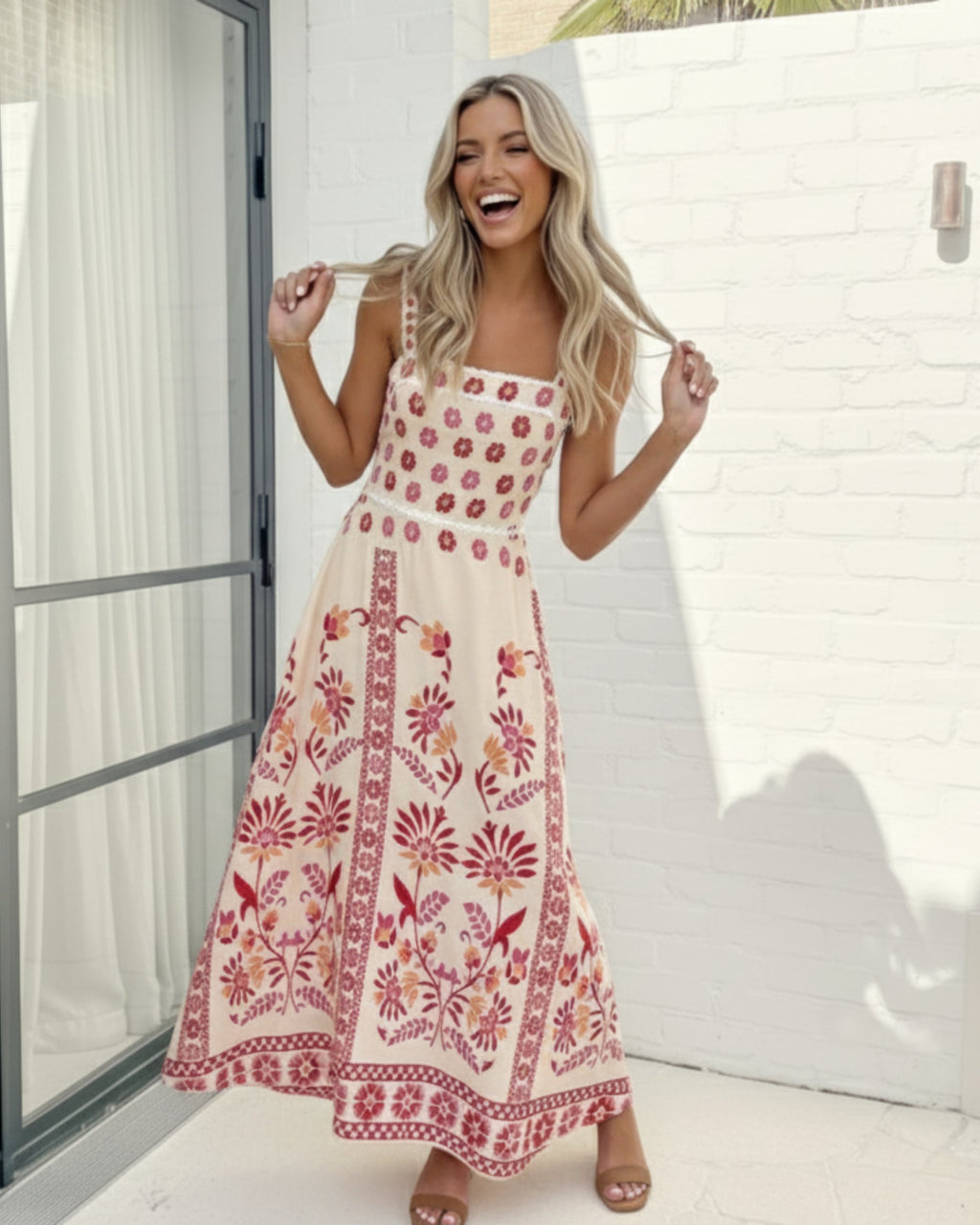 Ione Dress - Pink Multi