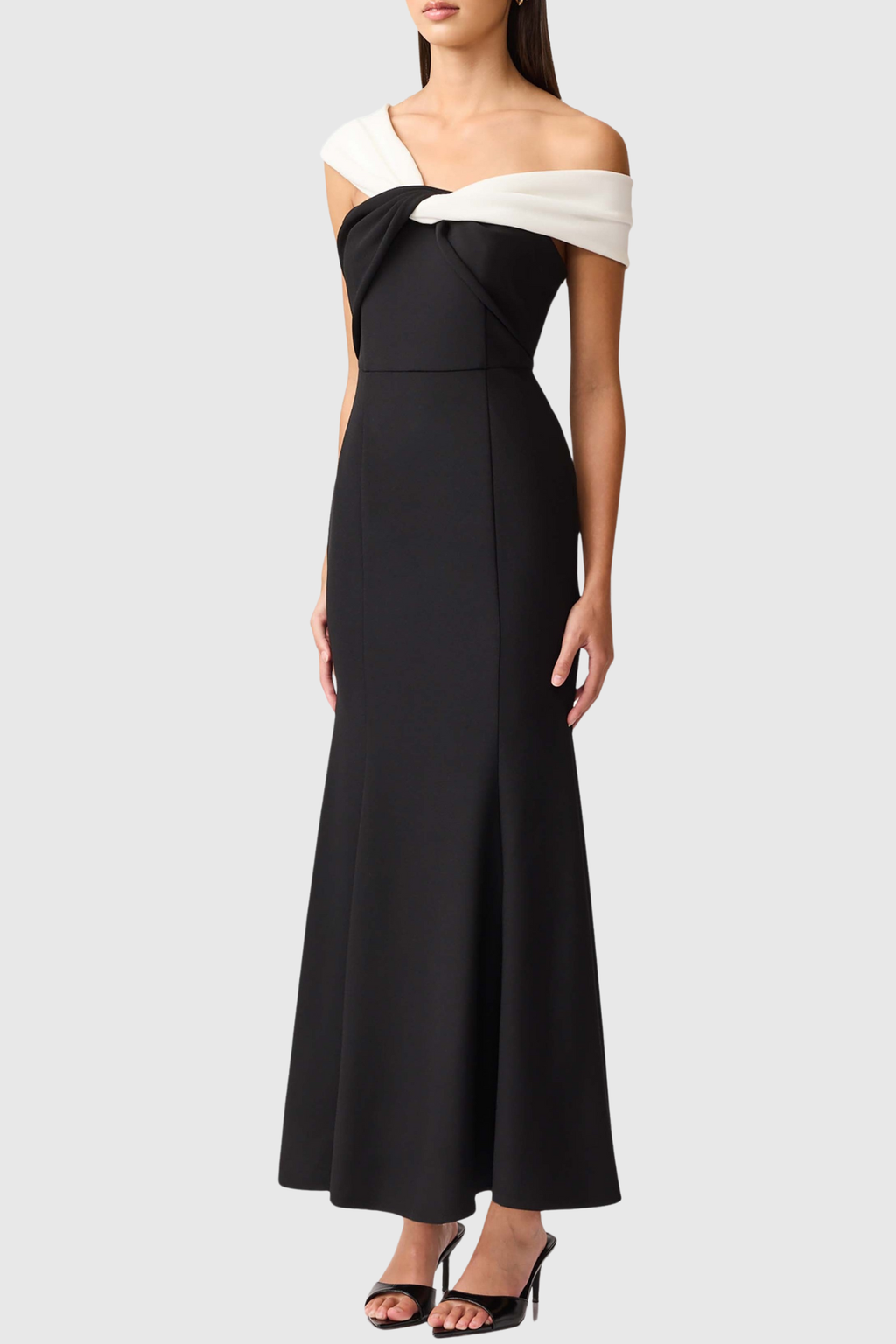 Josela Off Shoulder Knot Maxi Dress