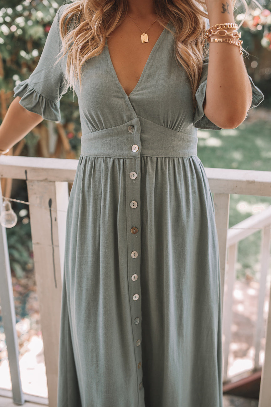 Korbela Dress - Sage