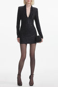 Kawhi Rhinestone Embellished Mini Dress