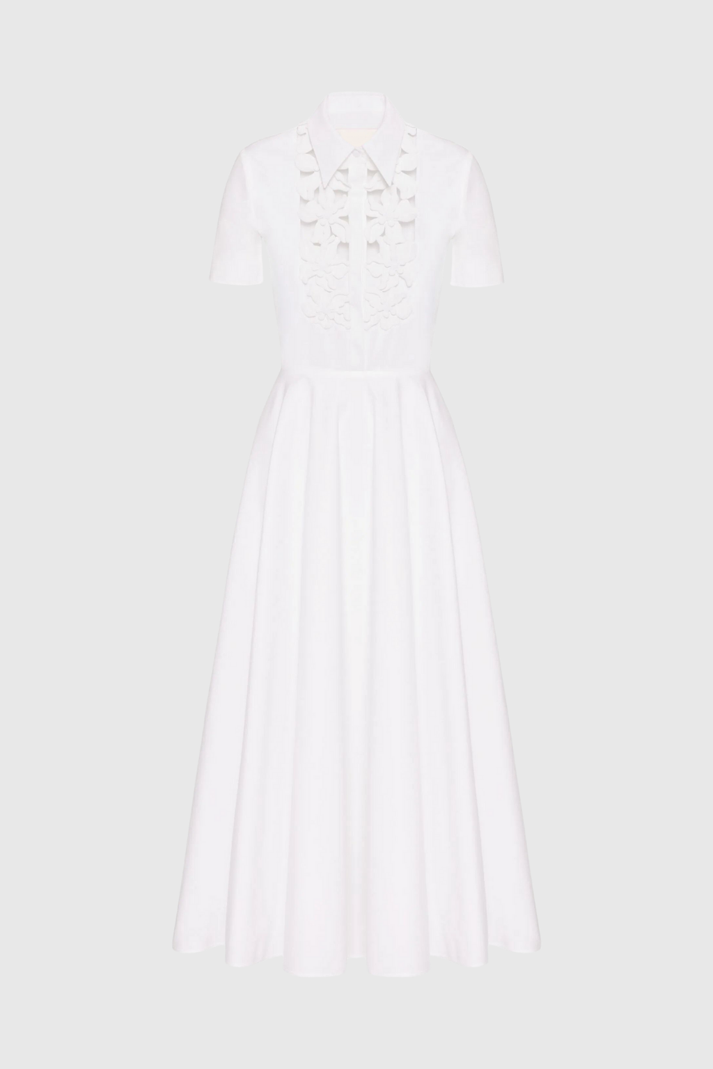 Kira Cutout Flower Short Sleeves Maxi Dress