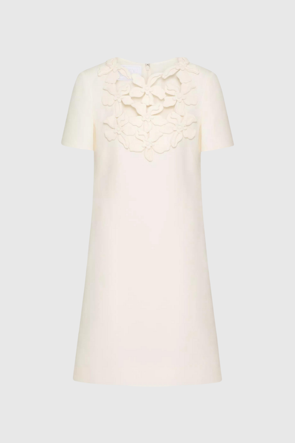 Kira Short Sleeves Flower Mini Dress